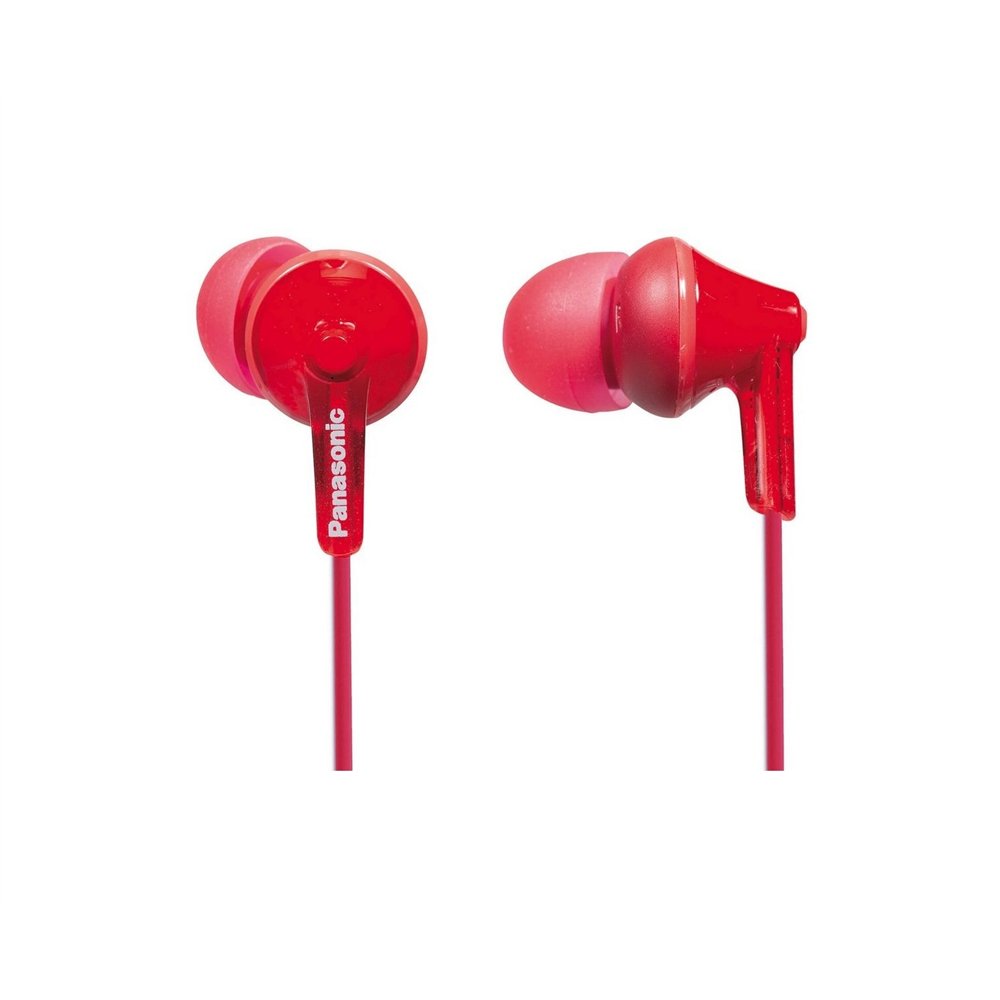 panasonic rp-hje125e-r auricular y casco alámbrico auriculares dentro de oí­do música rojo