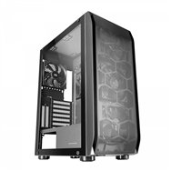mars gaming mc-pro2 torre profesional e-atx sistema cpu freezer 5 ventiladores ultra-silenciosos y frontal metal-mesh negro