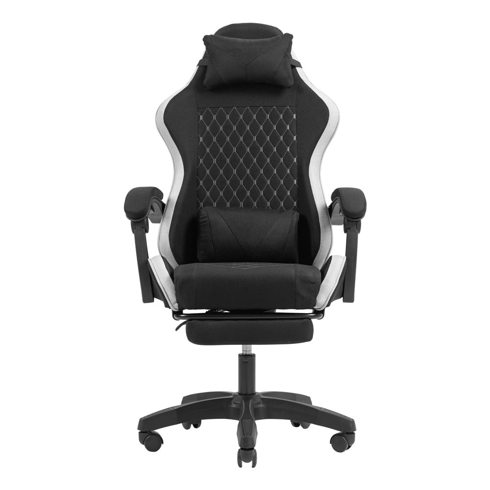 mars gaming mgc-x fabric silla para videojuegos de pc asiento acolchado negro, blanco