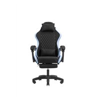 mars gaming mgc-x fabric silla para videojuegos de pc asiento acolchado negro, azul