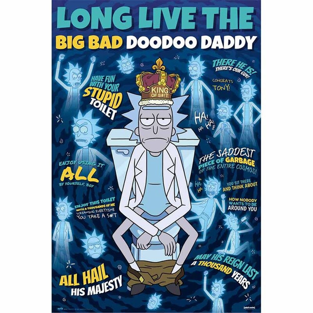 poster doodoo daddy rick &38 morty