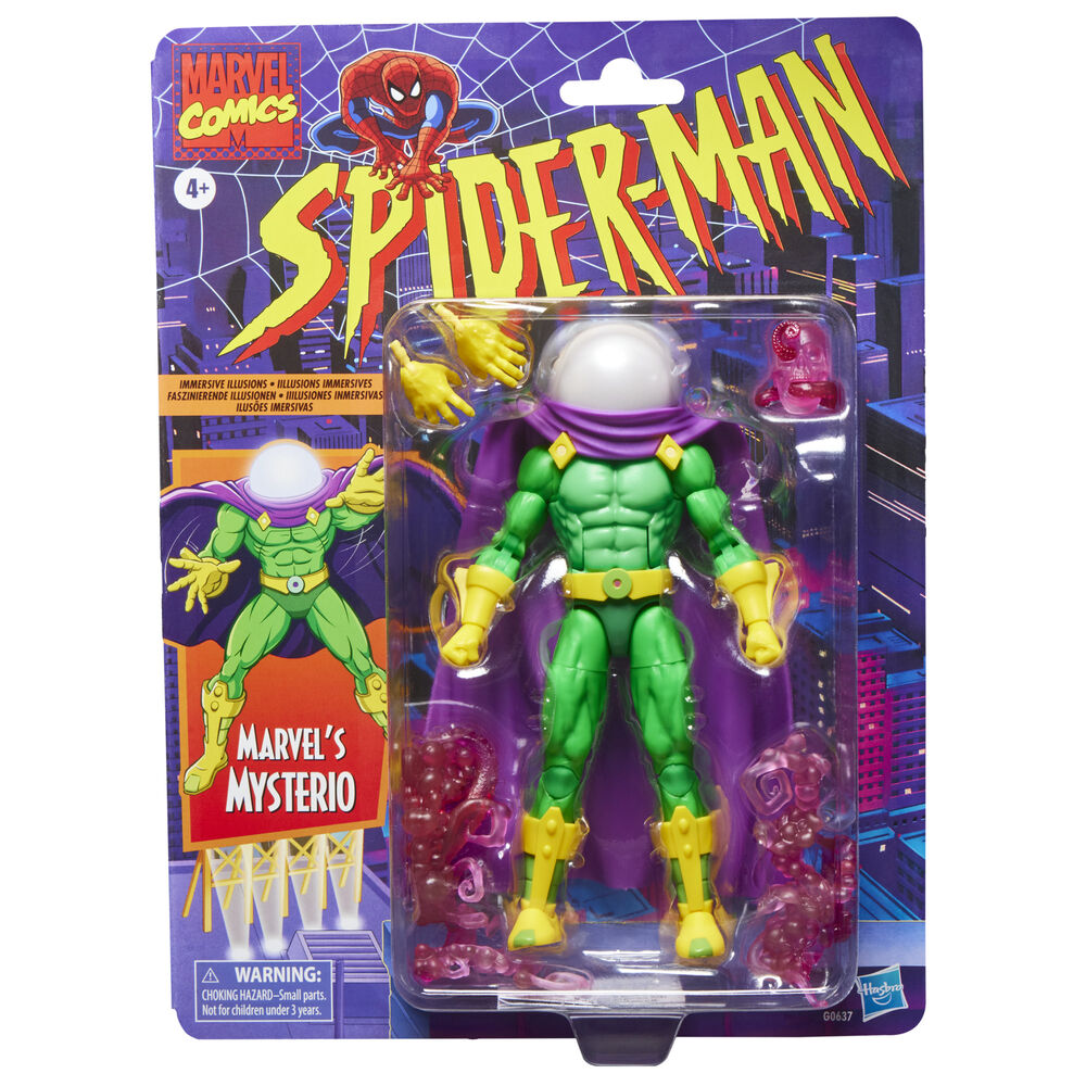 figura mysterio spider-man marvel comics 15cm
