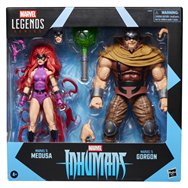 blister 2 figuras medusa & gorgon inhumanos marvel legends series 15cm