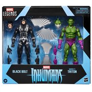 blister 2 figuras black bolt & triton inhumanos marvel legends series 15cm