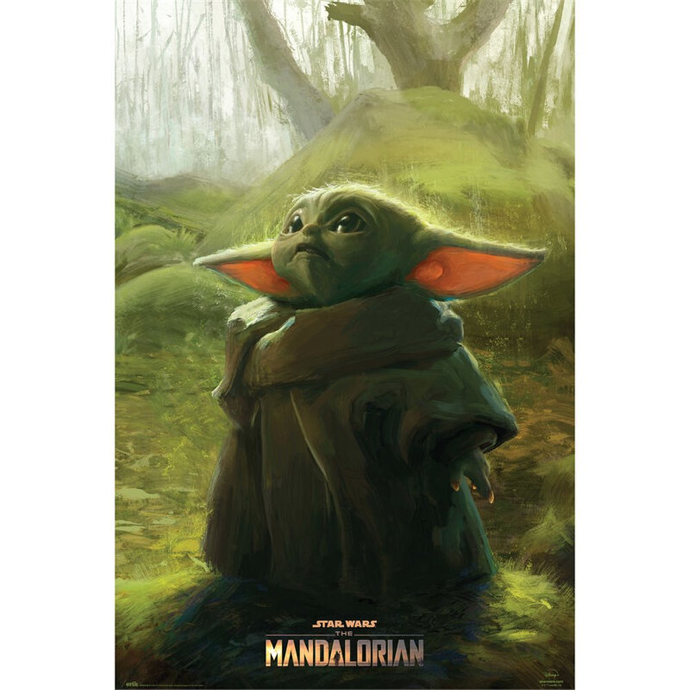poster baby yoda the mandalorian star wars