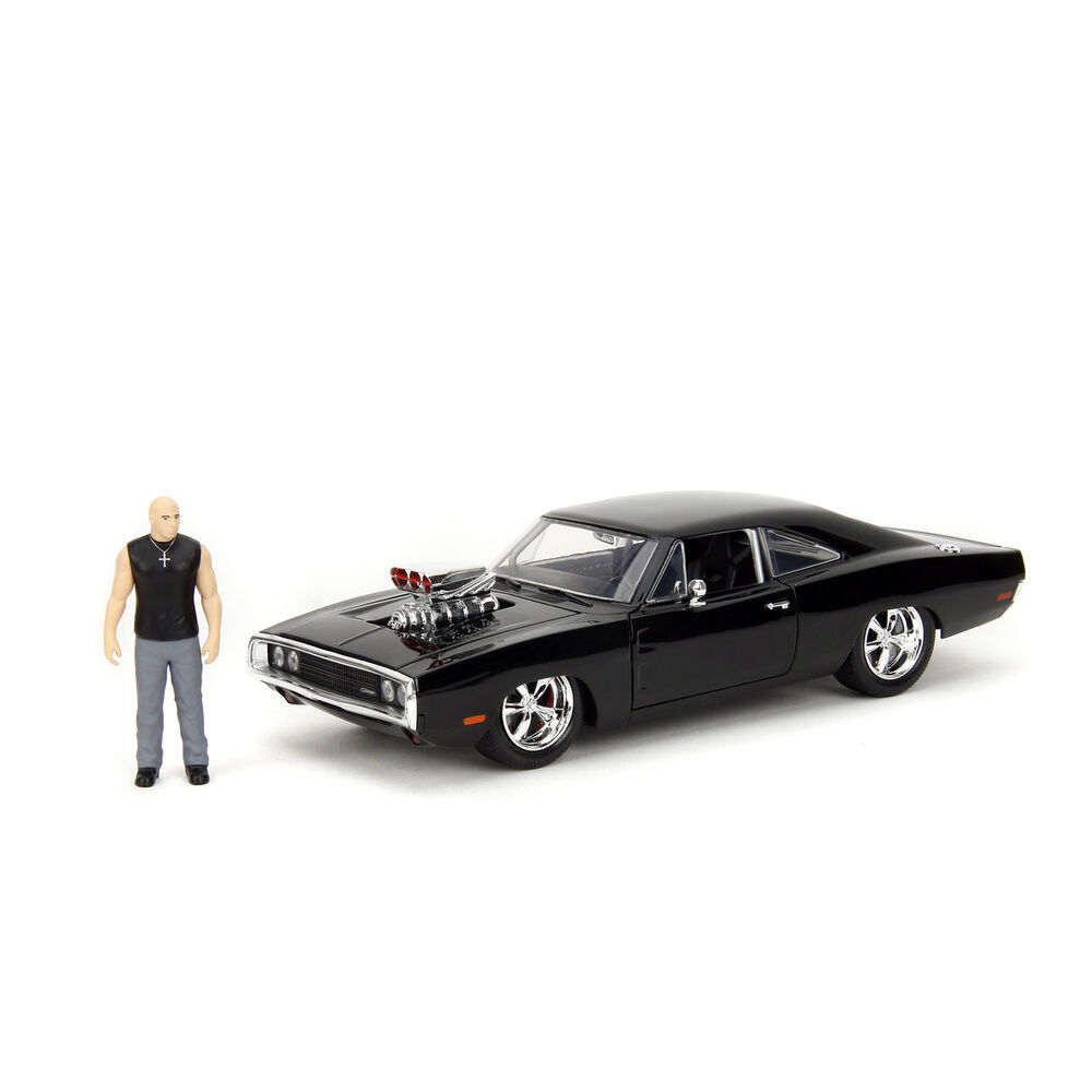 blister figura dominic toretto & coche dodge charger r/t fast & furious