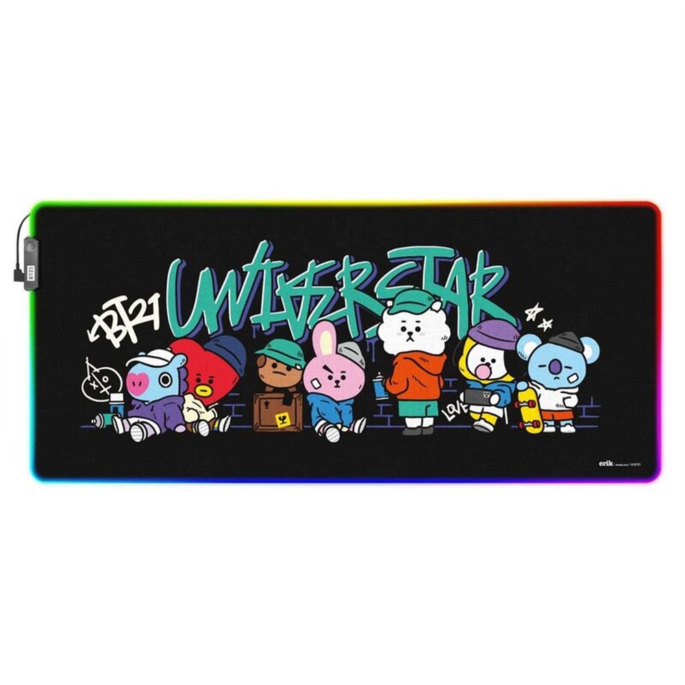 alfombrilla gaming led bt21
