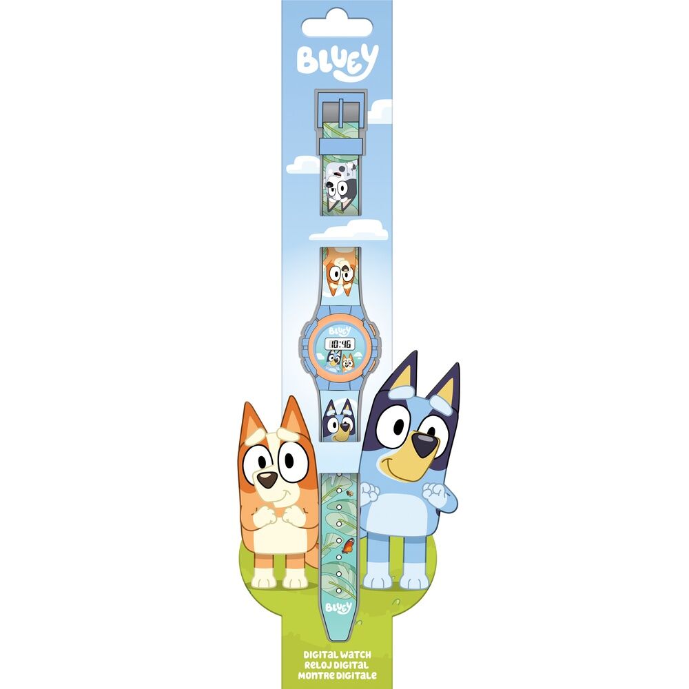 reloj digital bluey