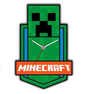 reloj pared minecraft