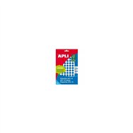 etiquetas adhesivas circulares apli para escritura manual 10mm 1008 etiquetas azul 02731