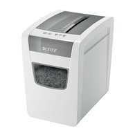 leitz iq slim office p-4 triturador de papel corte cruzado 22 cm blanco