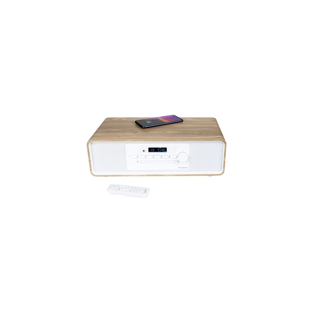 thomson mic301ibt sistema de audio para el hogar microcadena de música para uso doméstico 10 w blanco, madera