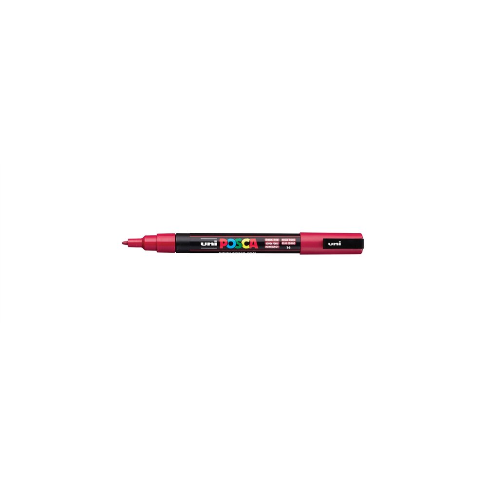 posca pc-3m rojo oscuro