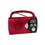 metronic 477201 radio portátil digital rojo