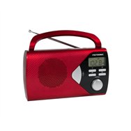 metronic 477201 radio portátil digital rojo