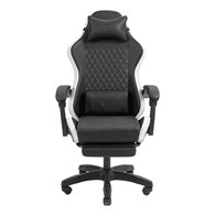 mars gaming mgc-x silla para videojuegos de pc asiento acolchado negro, blanco