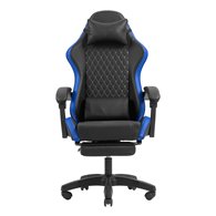 mars gaming mgc-x silla para videojuegos de pc asiento acolchado negro, azul
