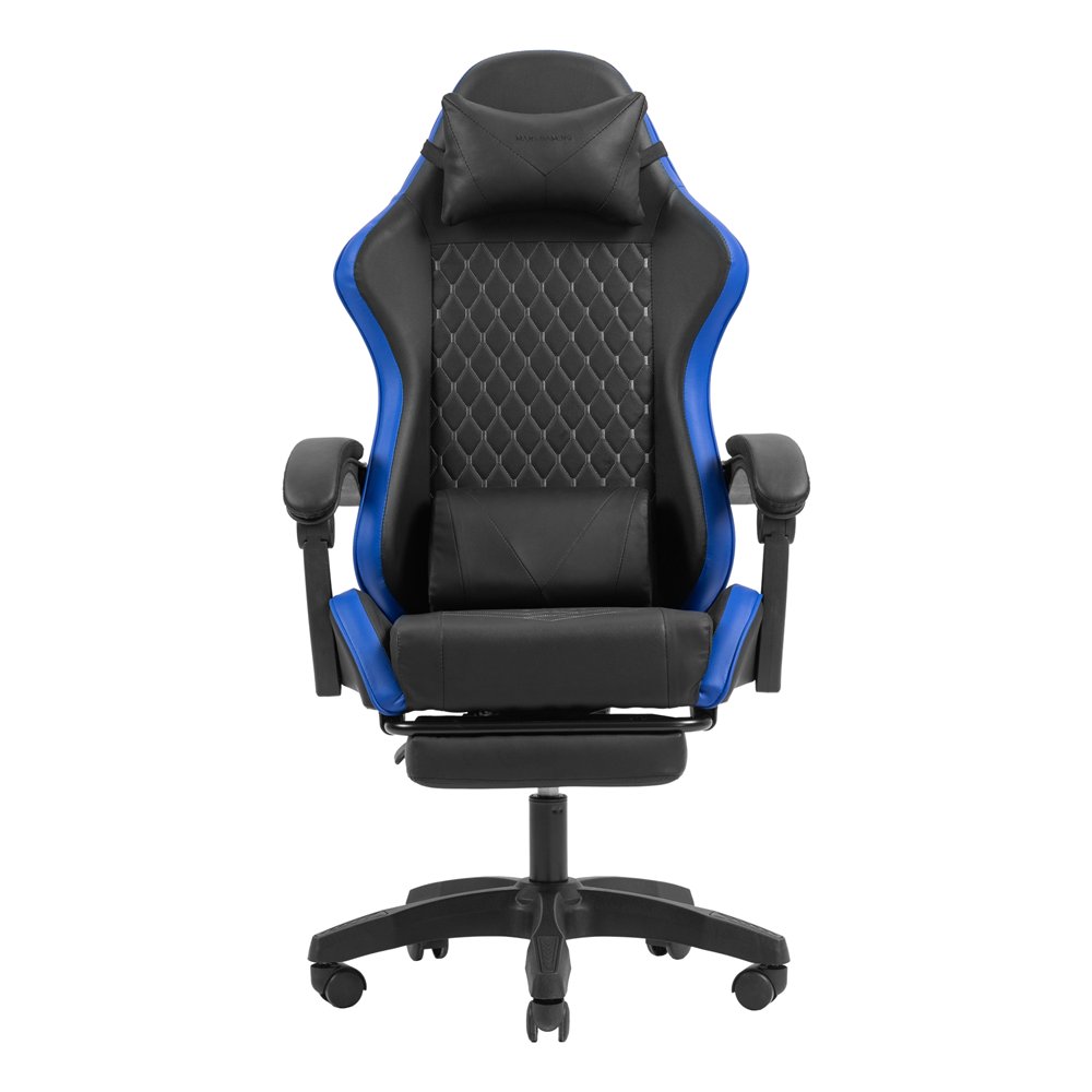 mars gaming mgc-x silla para videojuegos de pc asiento acolchado negro, azul