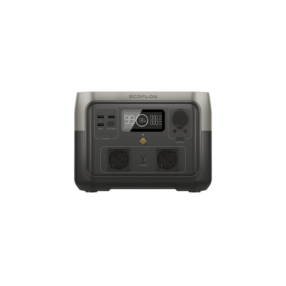 ecoflow river 2 max estación de energía portátil fosfato de hierro-litio (lifepo4) 6 kg