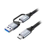 cable equip usb-c a usb-c + adap usb-a 100w 2m (128432)