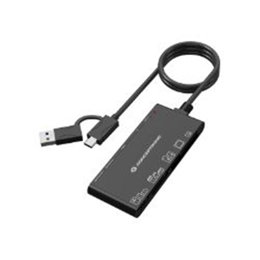 lector de tarjetas conceptronic 7en1 usb-a/c (bian10b)