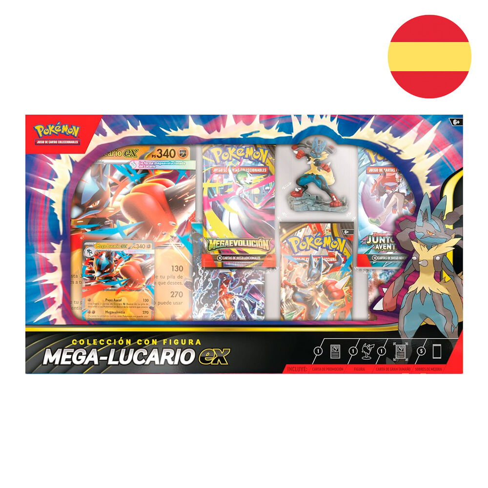 blister cartas mega lucario ex pokemon español
