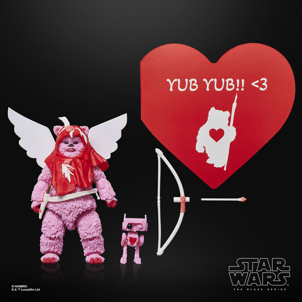 figura ewok valentine's day edition star wars 15cm