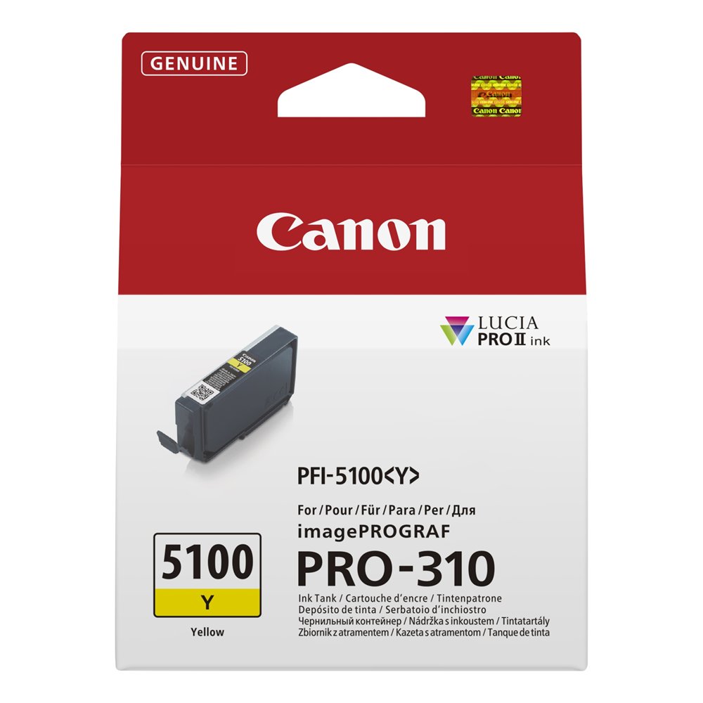 canon pfi-5100 y cartucho de tinta 1 pieza(s) original amarillo