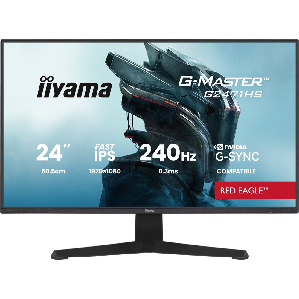 iiyama g-master g2471hs-b1 pantalla para pc 60,5 cm (23.8") 1920 x 1080 pixeles full hd negro