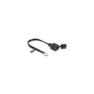 delock cable rj12 macho a rj12 hembra con tapa protectora 20 cm negro