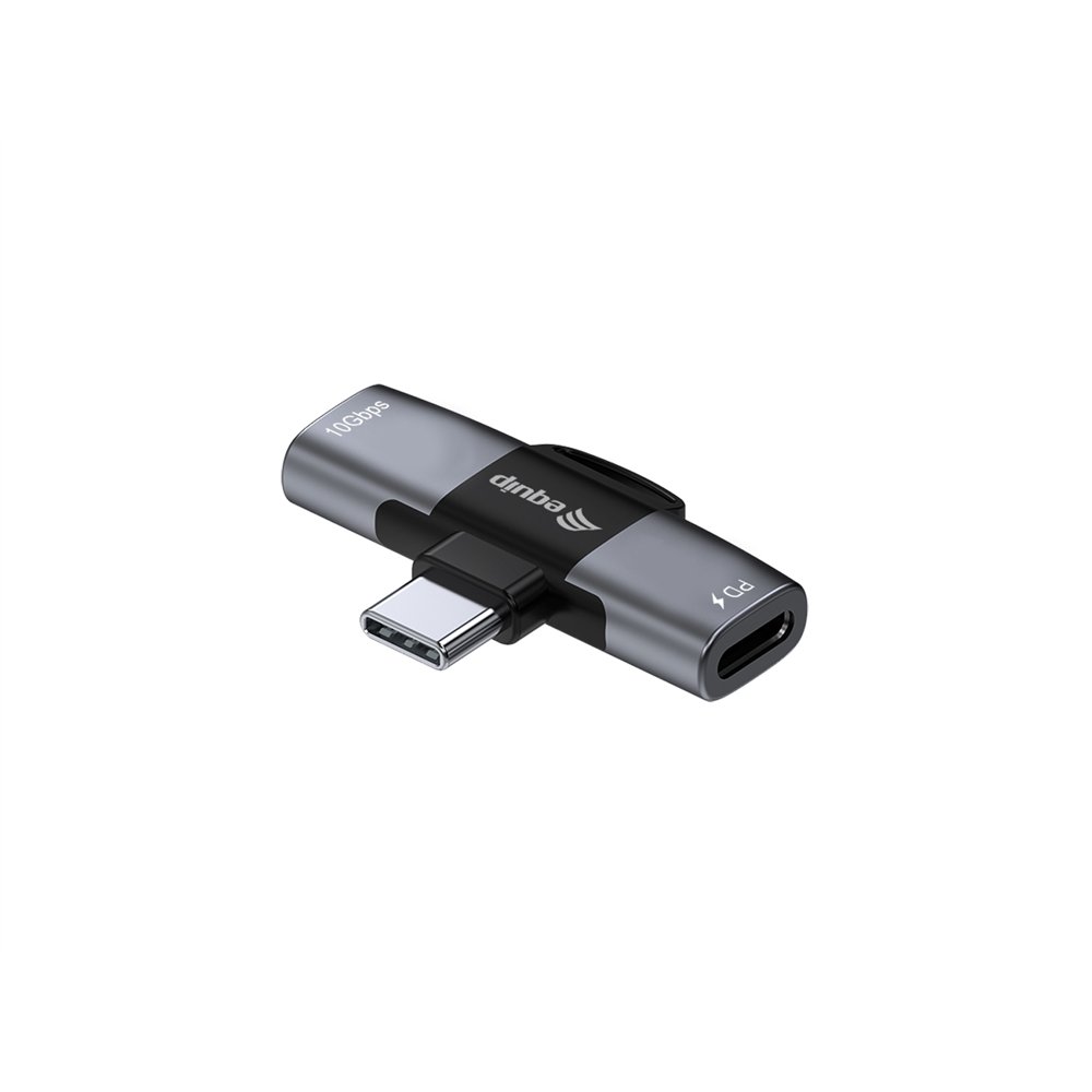 equip 133479 cambiador de género para cable usb-c 2 x usb-c gris