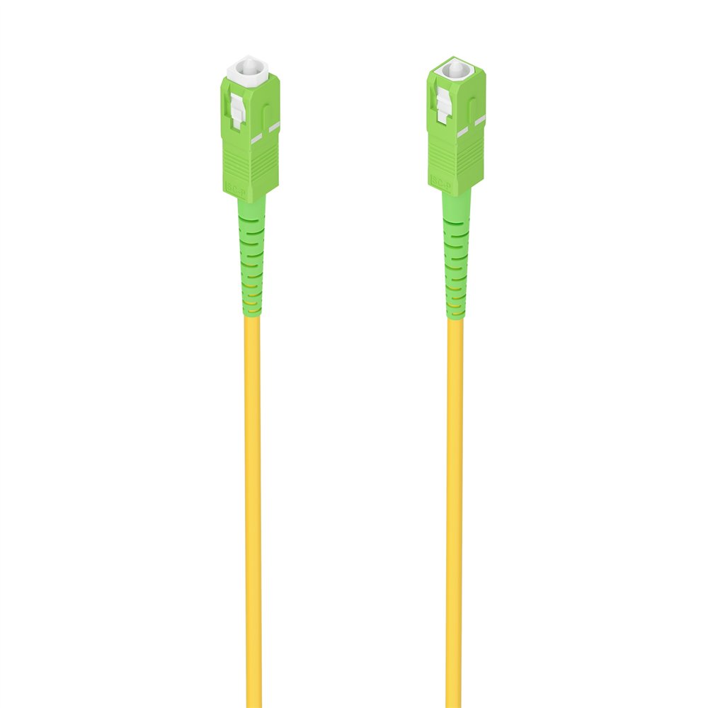 aisens cable fibra óptica latiguillo g657a2 3.0 9/125 smf simplex cpr dca lszh, sc/apc-sc/apc, amarillo, 1.0m