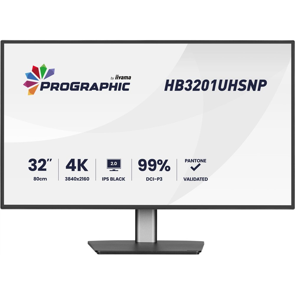 iiyama prographic hb3201uhsnp-b1 pantalla para pc 80 cm (31.5") 3840 x 2160 pixeles negro