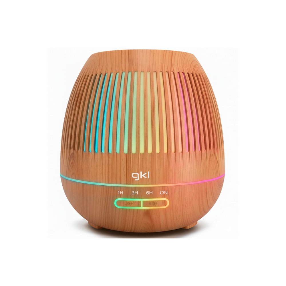 grunkel nature essence humidificador vapor 0,4 l madera 400 w