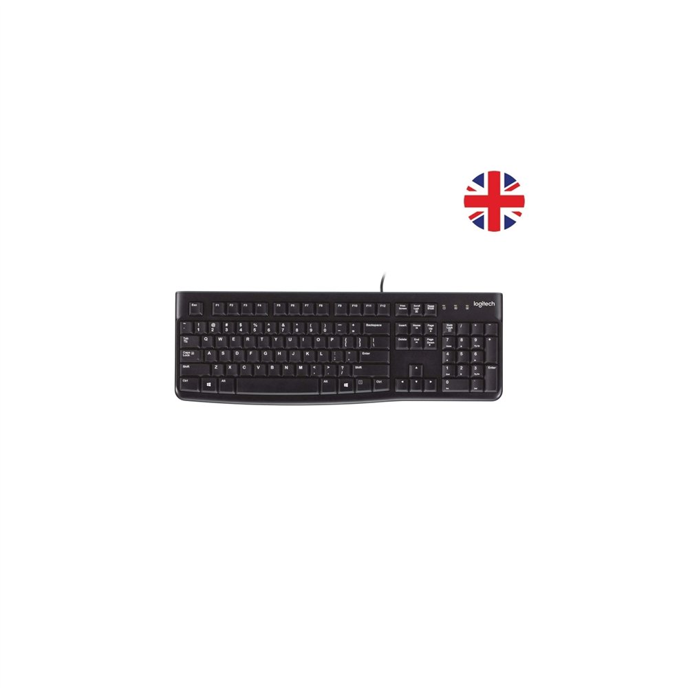 teclado logitech k120 usb ingles negro 920-002524