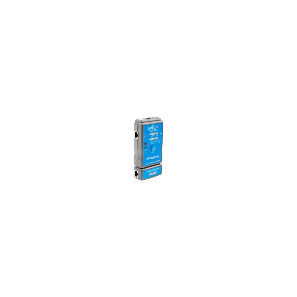 lanberg nt-0403 comprobador de cables de red comprobador de alimentación poe azul