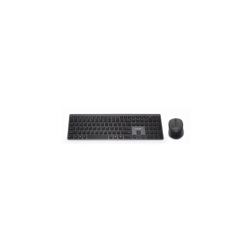 gembird kbs-eclipse-m500-es teclado ratón incluido usb + bluetooth qwerty inglés negro