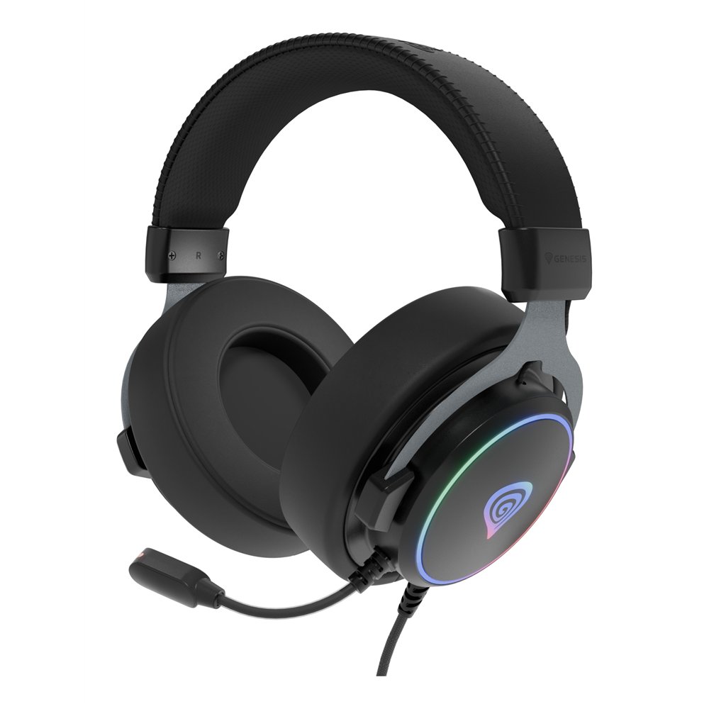 genesis neon 764 auriculares alámbrico diadema juego usb tipo a negro