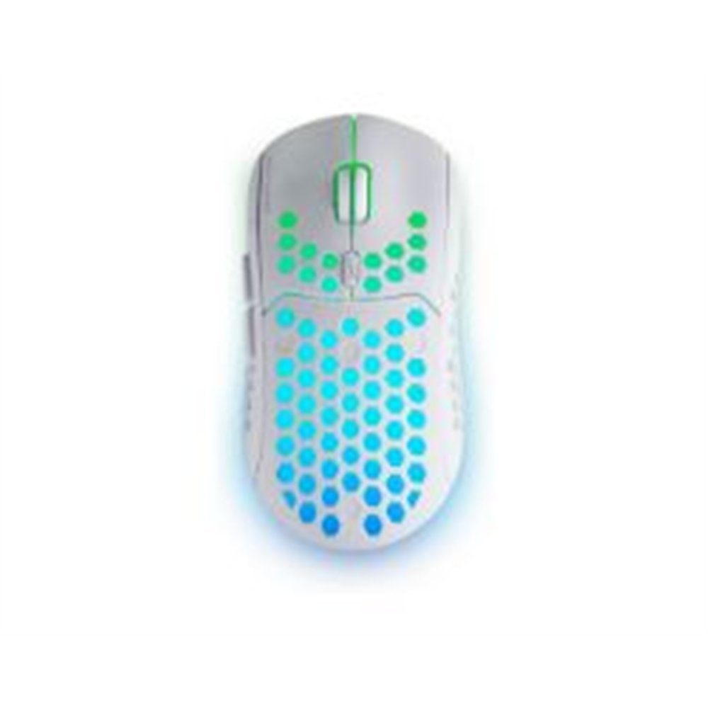 ratón mars gaming rgb rf 2.4ghz 3200dpi blanco (mmw3w)