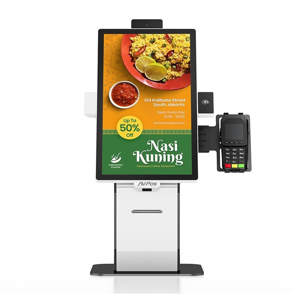 kiosko autoservicio avpos compact 22 i3 10th/8gb/256gb/wifi/printer/2d/w11pro