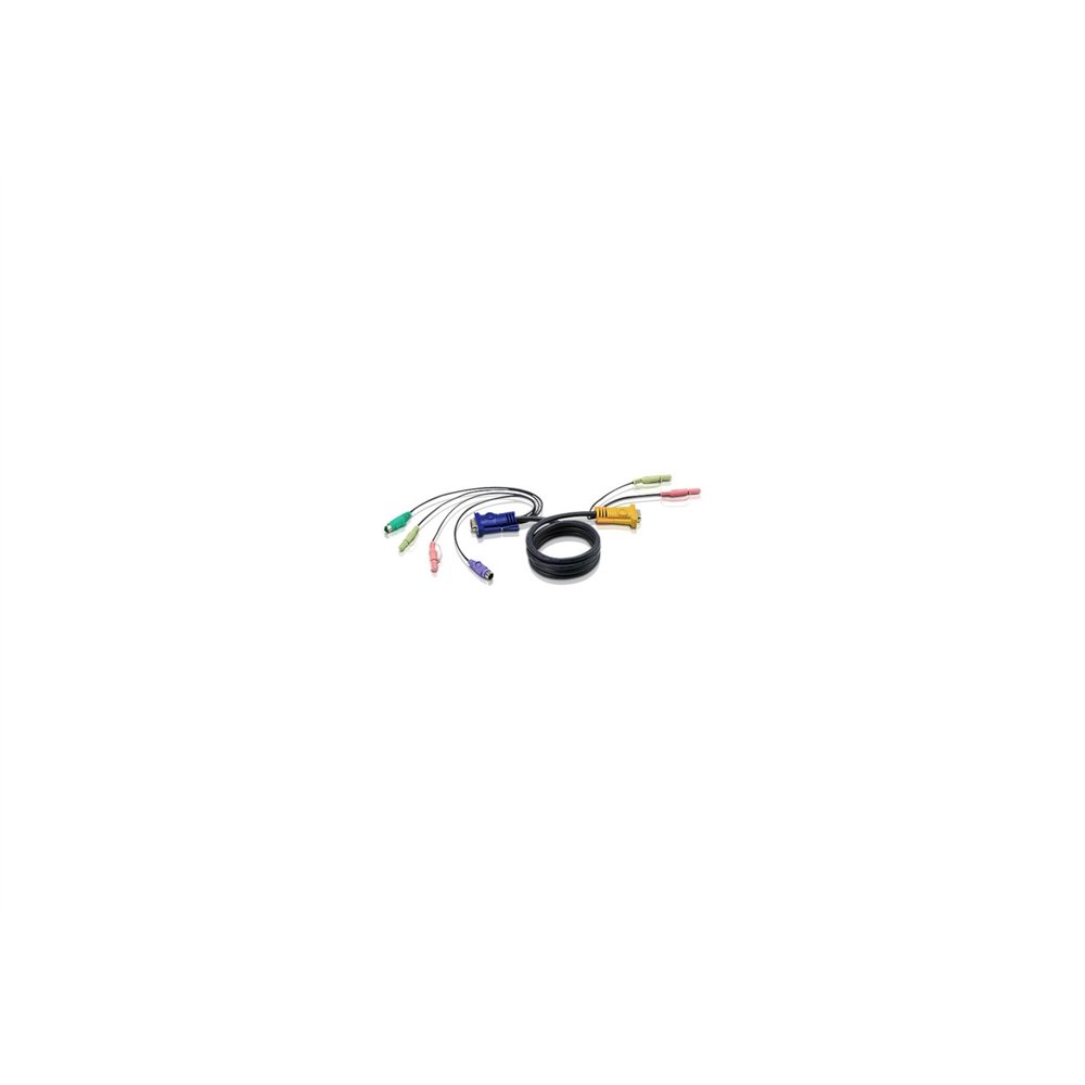 cable aten ps/2 kvm vga 3m negro 2l-5303p
