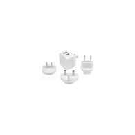 startech.com cargador de pared usb 2.0 de 2 puertos para tablets smartphones - cargador blanco de alta potencia para viajes