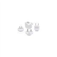 startech.com cargador de pared usb 2.0 de 2 puertos para tablets smartphones - cargador blanco de alta potencia para viajes