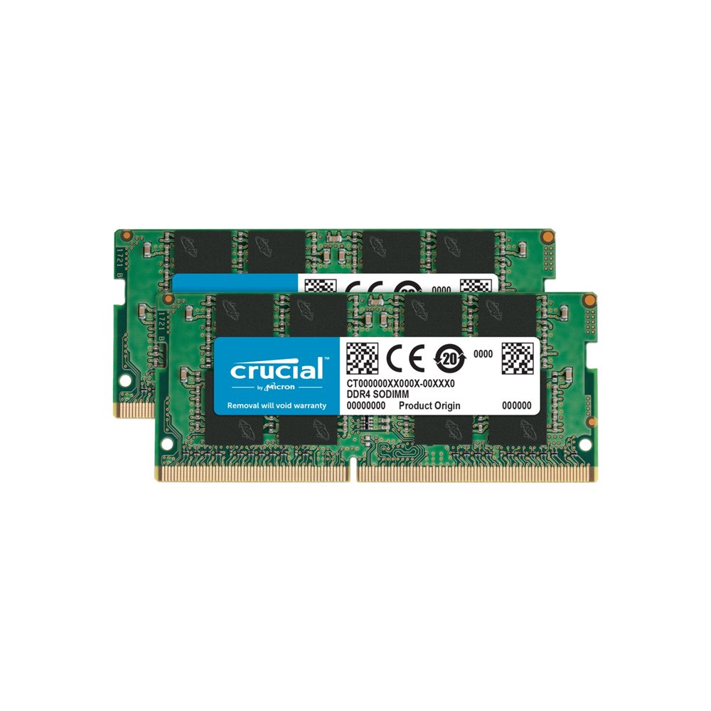 módulo de memoria crucial 2 x 16 gb ddr4 3200 mhz