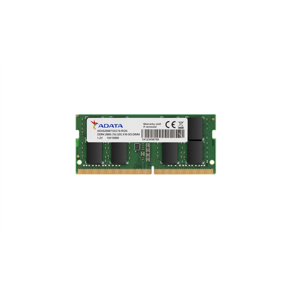 adata ad4s26668g19-sgn módulo de memoria 8 gb ddr4 2666 mhz