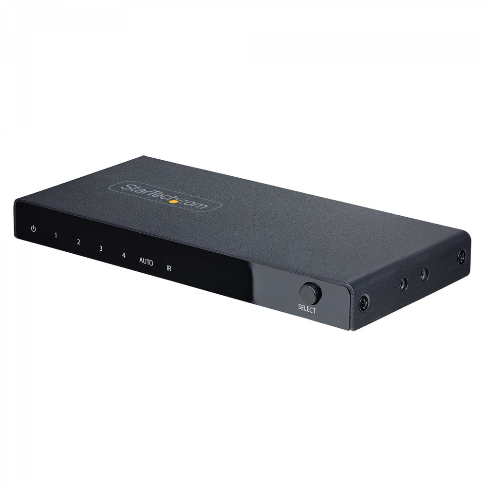 startech.com switch conmutador hdmi de 4 puertos de 8k a 60hz - switch selector hdmi 2.1 de 4k a 120hz hdr10+ uhd - 4 puertos de