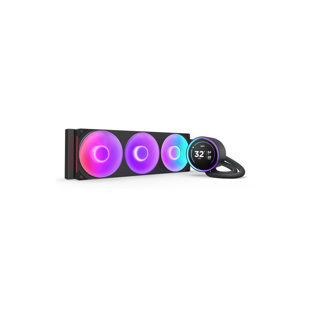 nzxt kraken elite 360 rgb procesador sistema de refrigeración líquida todo en uno 12 cm negro 1 pieza(s)