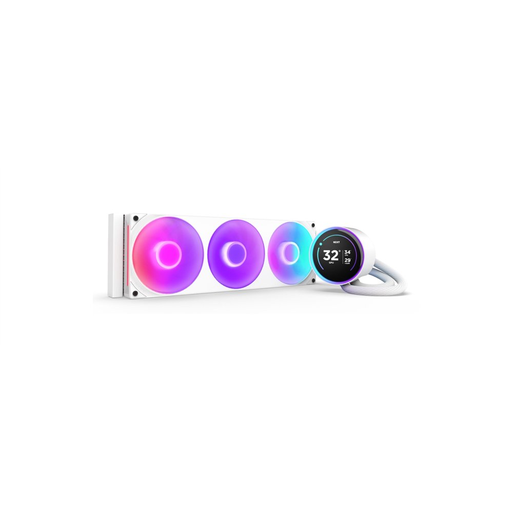 nzxt kraken elite 360 rgb procesador sistema de refrigeración líquida todo en uno 12 cm blanco 1 pieza(s)