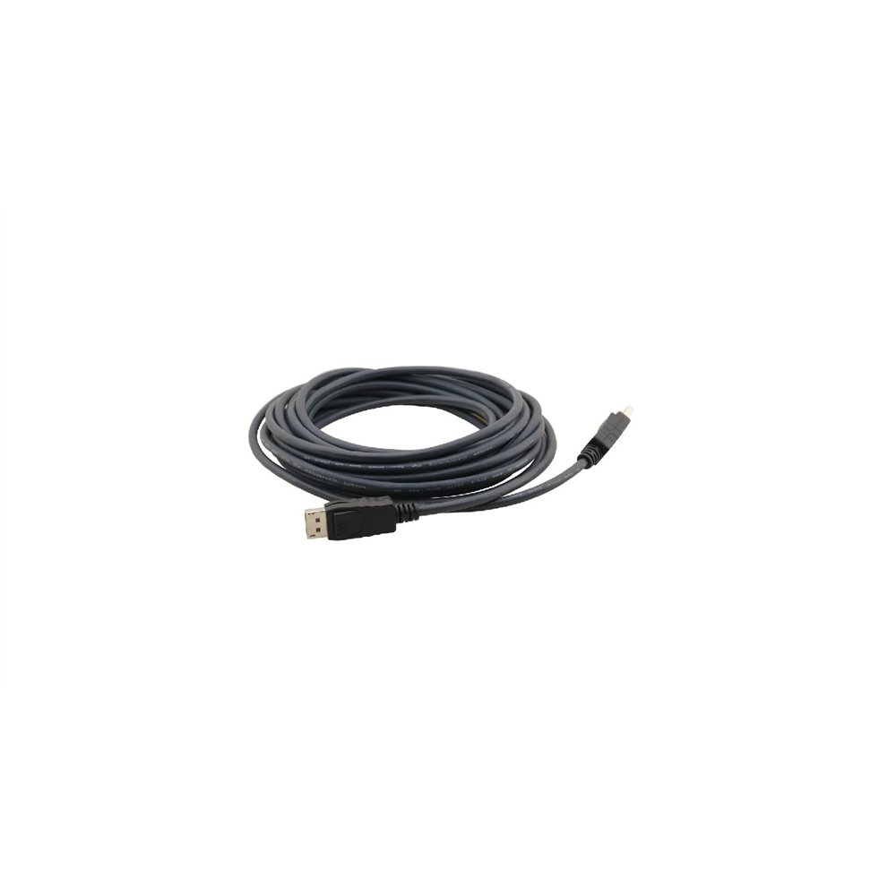 kramer electronics c-mdpm/mdpm 0,6 m displayport negro