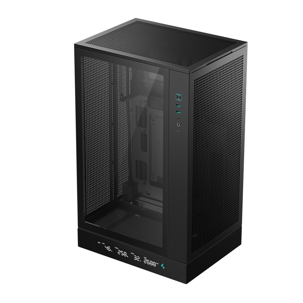 deepcool ch270 digital mini tower negro